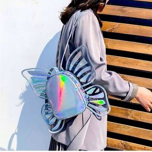 Holographic Butterfly Backpack